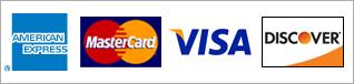 We accept all major credit cards